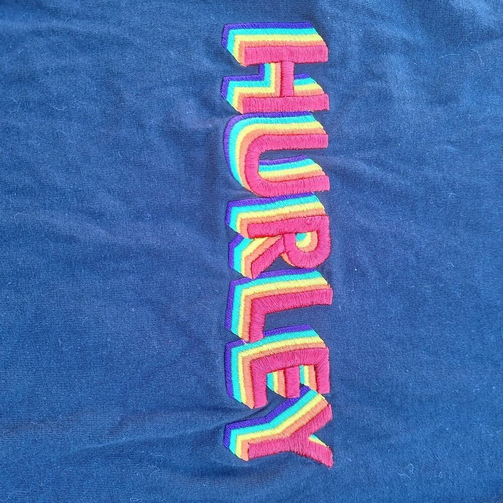 Hurley Men's Black and Grey T-shirt